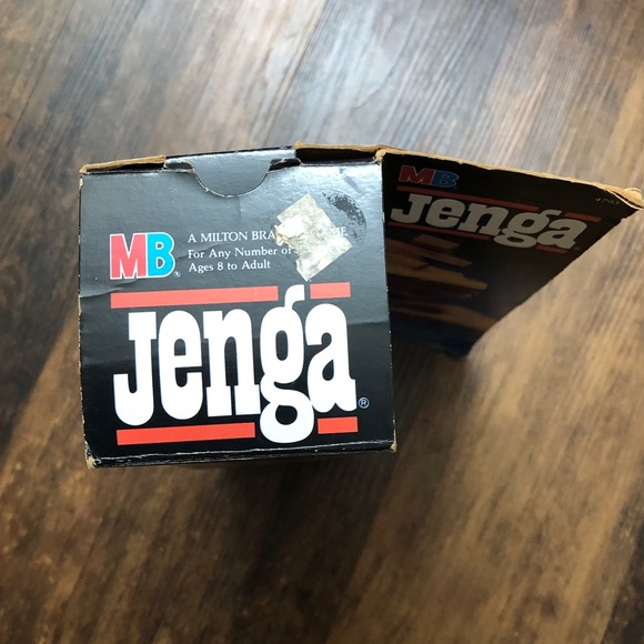 Jenga Crafted Wood Block Game Milton Bradley 1986 Vintage - Picture 2 of 8